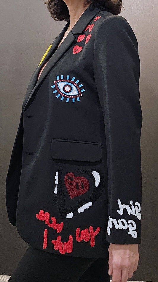 Mindy Patchwork Blazer